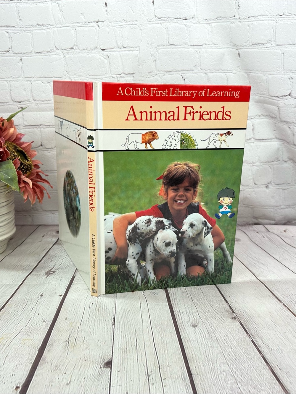 vtg time life animal friends hardcover children Book 1990 dog cat zoo farm bird